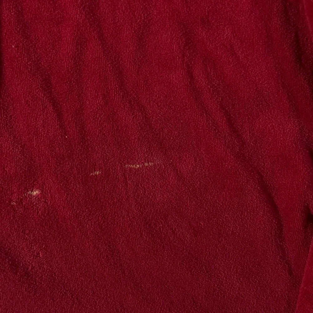 Vintage Polo Ralph Lauren Bathrobe Plush Lounge Spa Red O/S Pocket Pony SEE NOTE - Picture 6 of 8